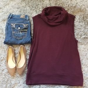 5/$25--Turtle Neck Tank Blouse